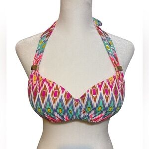 Victoria’s Secret‎ Colorful Patterned Swim top Bikini Top, 32A